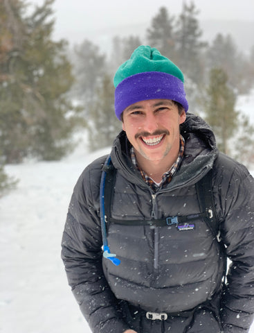 Lewis at Chickadee Ridge in his Caldera beanie