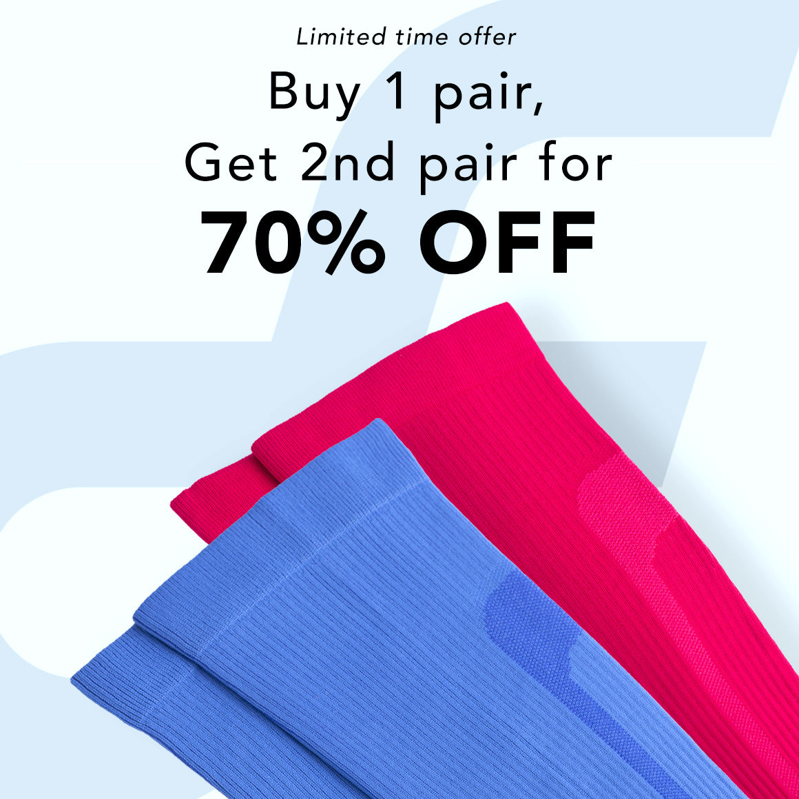 Buy 1 pair, Get 2nd pair for 70% off 