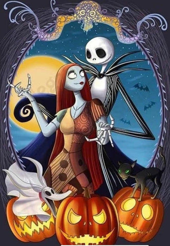 The Nightmare Before Christmas Jack Skellington And Sally Diamond