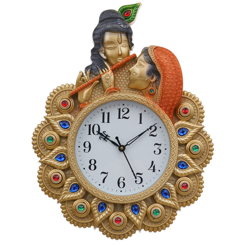 Radha krishna Wall clock For Home,Living Room, Bedroom Decorations