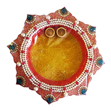 Pearl Puja Thali Decoration