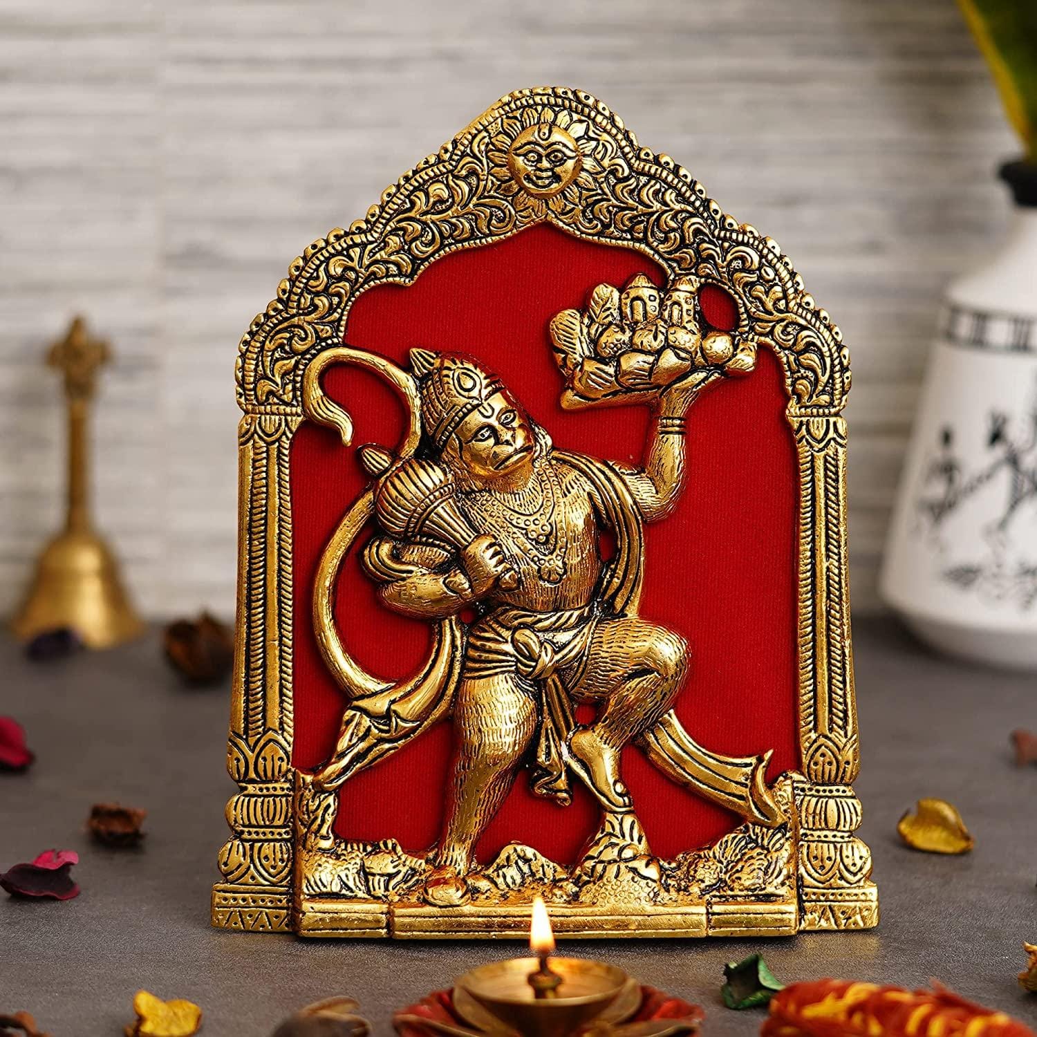 JaipurCrafts Metal Lord Hanuman Idol Statue for Home and Office Decor