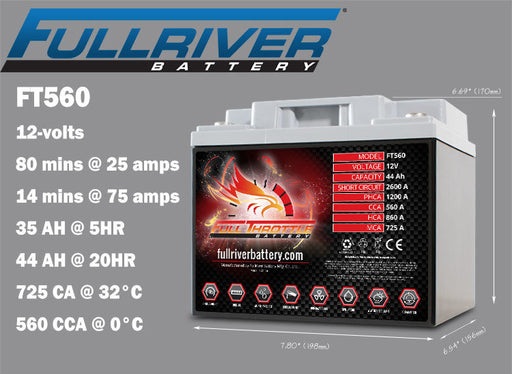 BATTERIE RACING FULLRIVER AGM PLOMB PUR (FT230)12 V 230 CCA