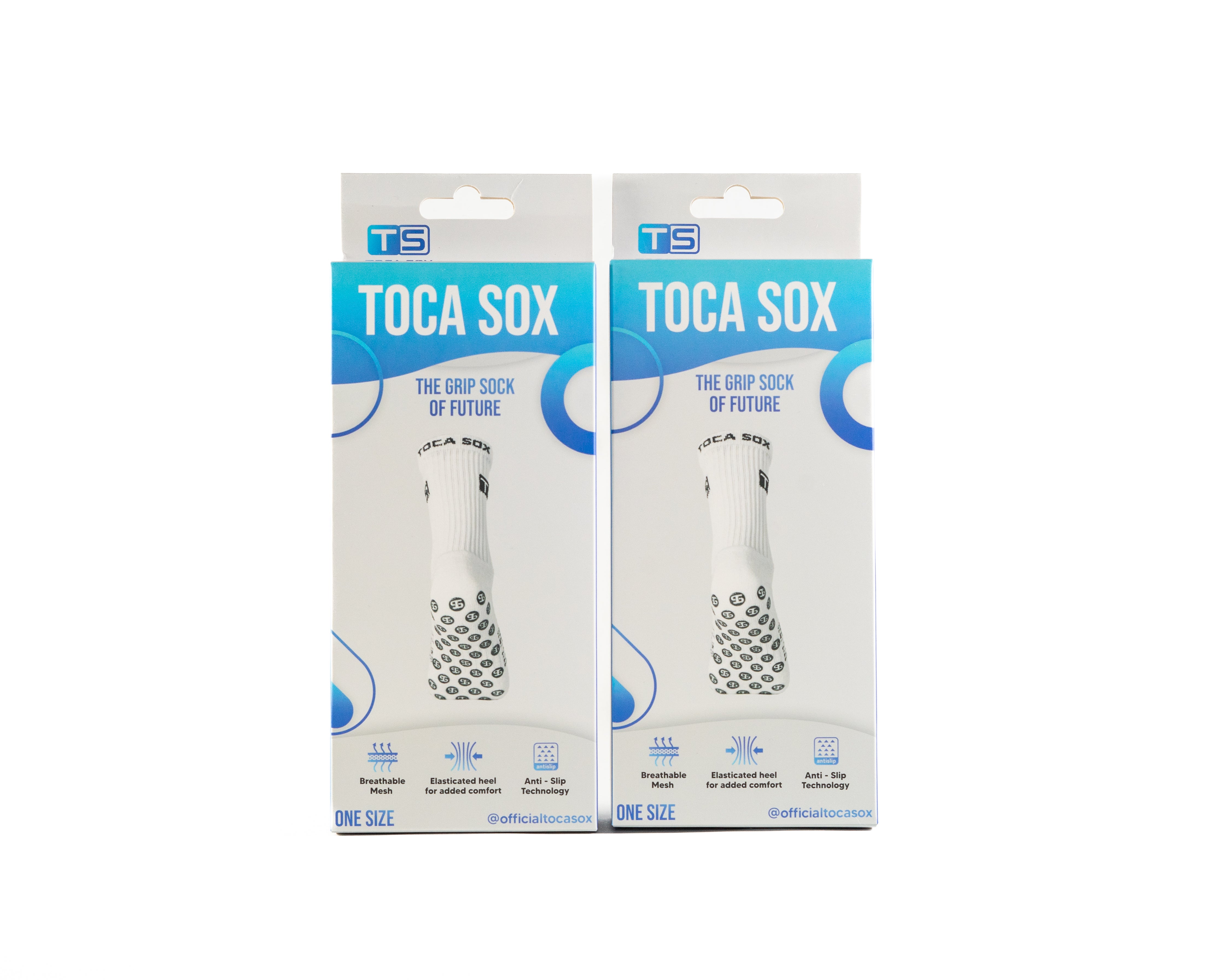 2 Packs Toca Sox Non-Slip Grip Socks 1.0