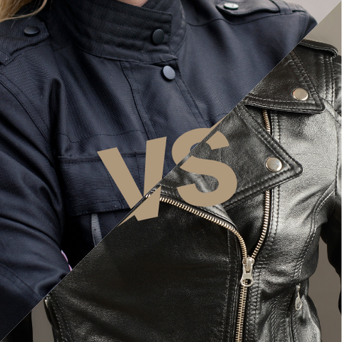 Veste textile versus veste en cuir moto