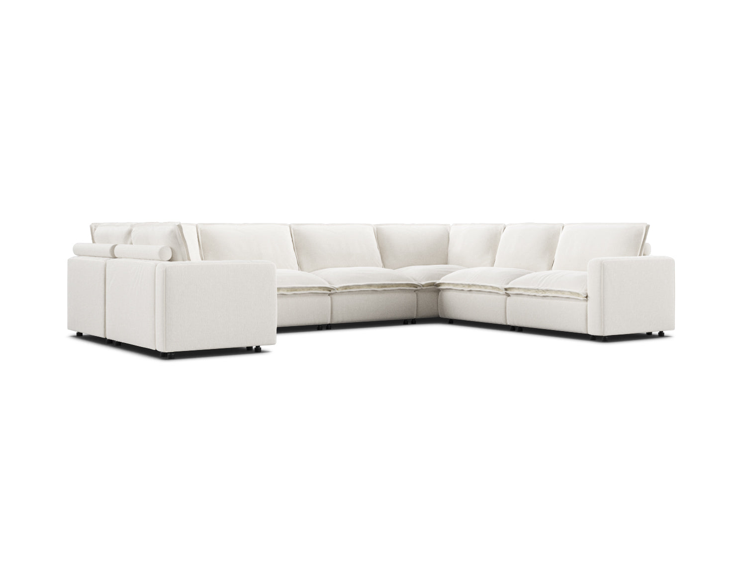 a sofa that forms a 'U' shape with its pieces.