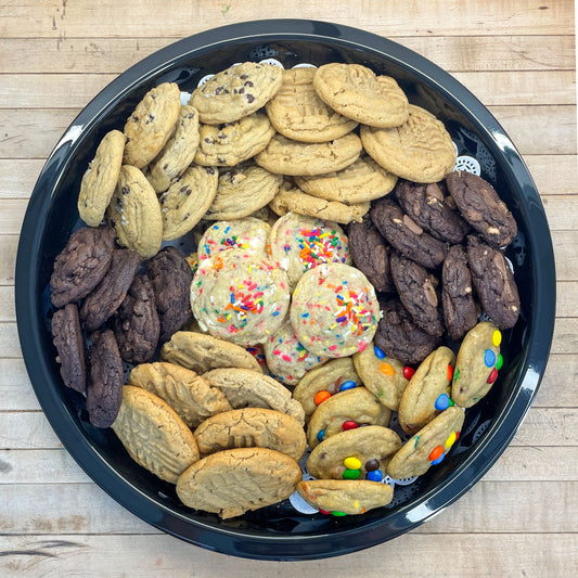 6 Dozen Cookies Silver Party Tray