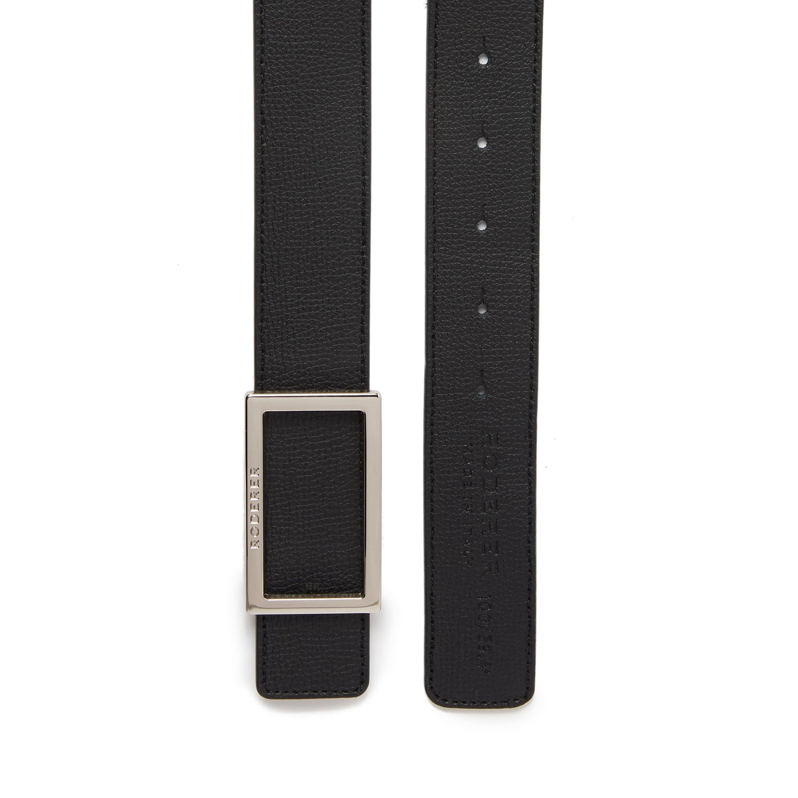 ACE REVERSIBLE BELT > ITALIAN LEATHER BLACK & BLUE / SILVER BUCKLE ...