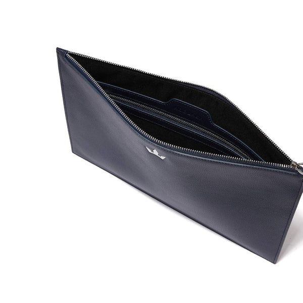 AWARD WASH BAG > ITALIAN LEATHER BLACK