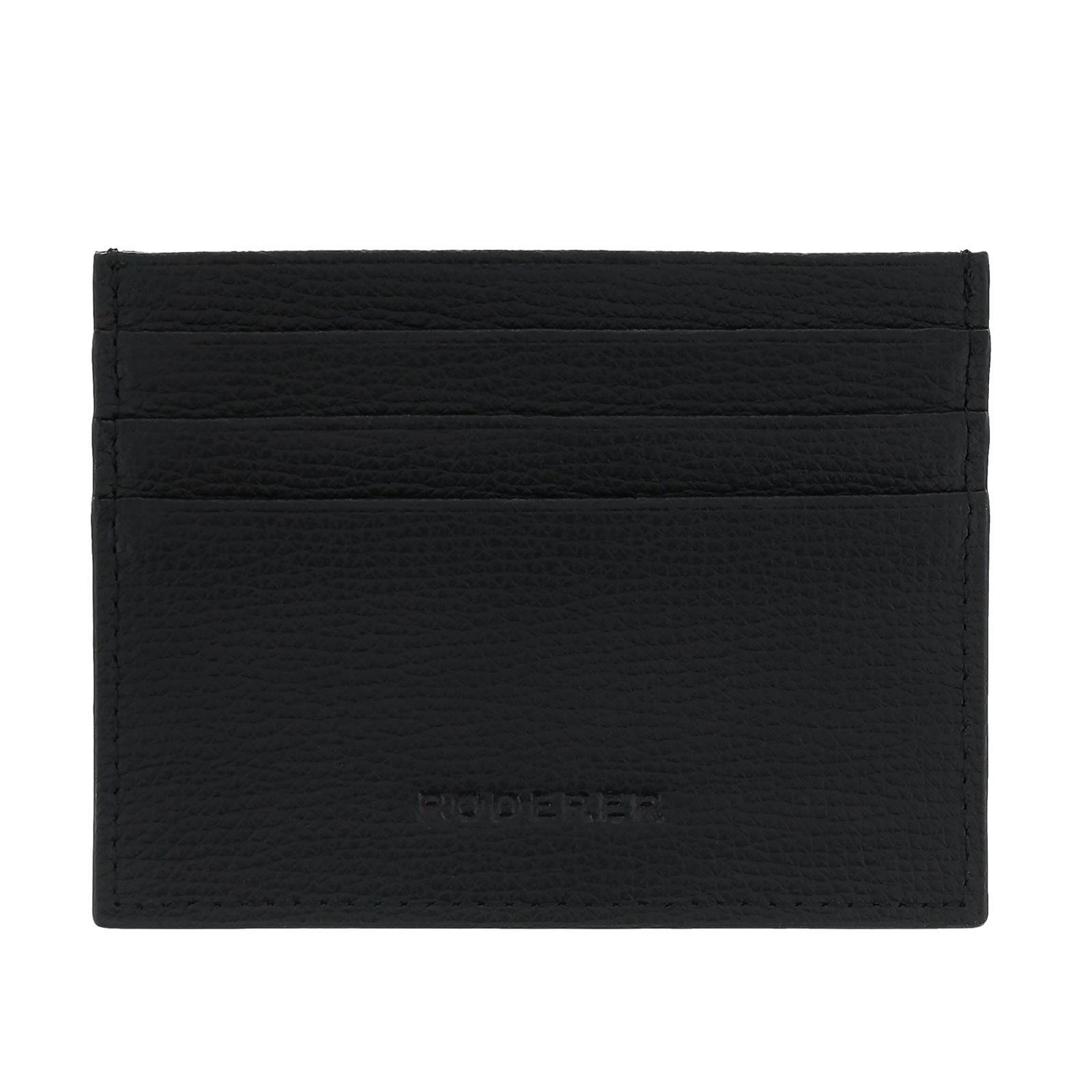 AWARD 6CC CARD HOLDER FOR MAN > ITALIAN LEATHER BLACK – RODERER