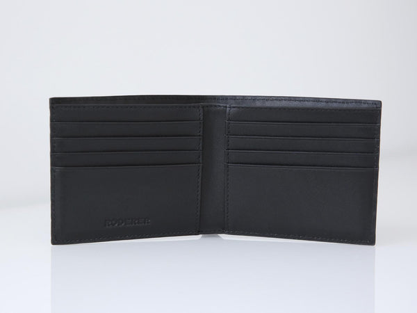 Bifold 8 Card Wallet Roma Black | Leather Wallets for Men — RODERER