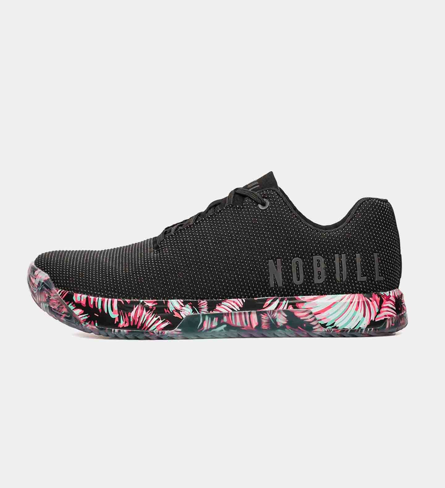 FLORAL CREW SOCK | BLACK SUPERBLOSSOM FLORAL | NOBULL