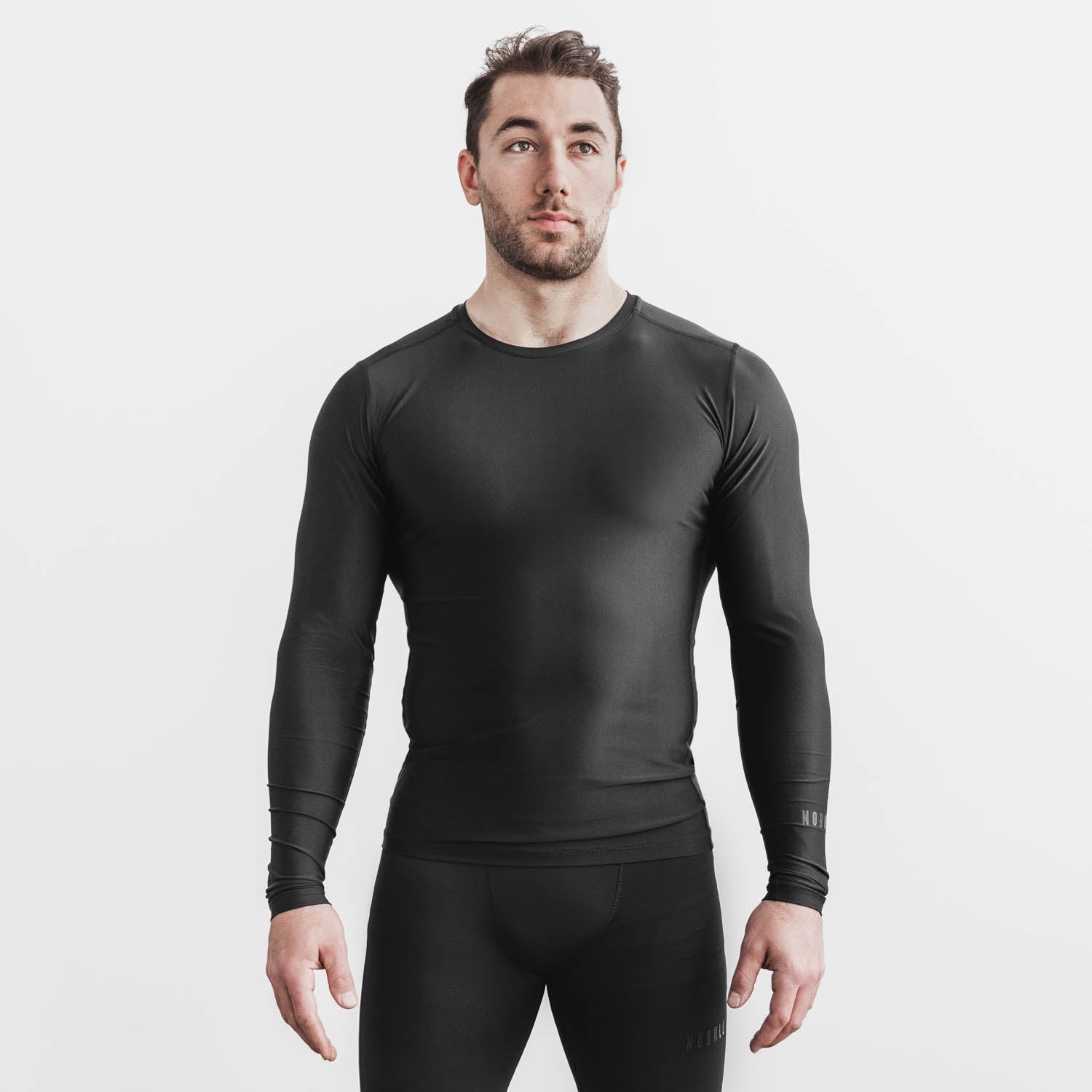 MEN'S LIGHTWEIGHT COMPRESSION LONG SLEEVE, WHITE