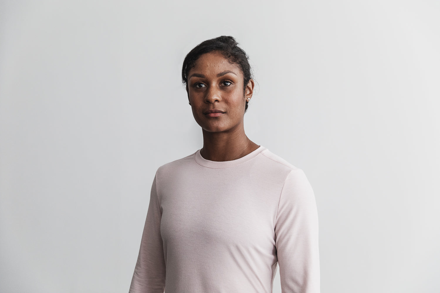 WOMEN'S LONG SLEEVE TEE, OATMEAL