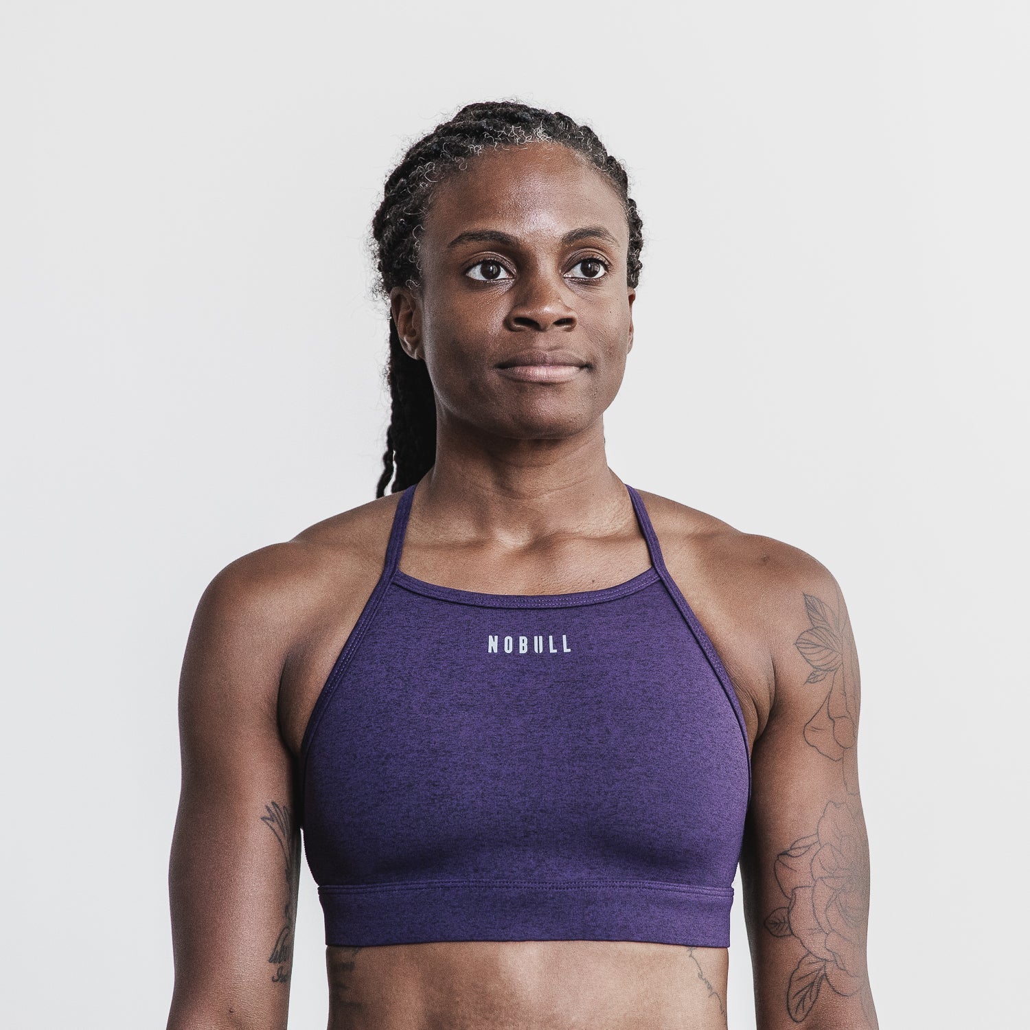 Plush Heather High-Neck Sports Bra