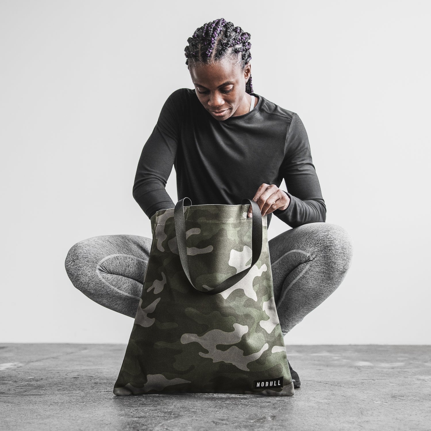 NOBULL - Camo Waxed Canvas Duffle - White - Size Os