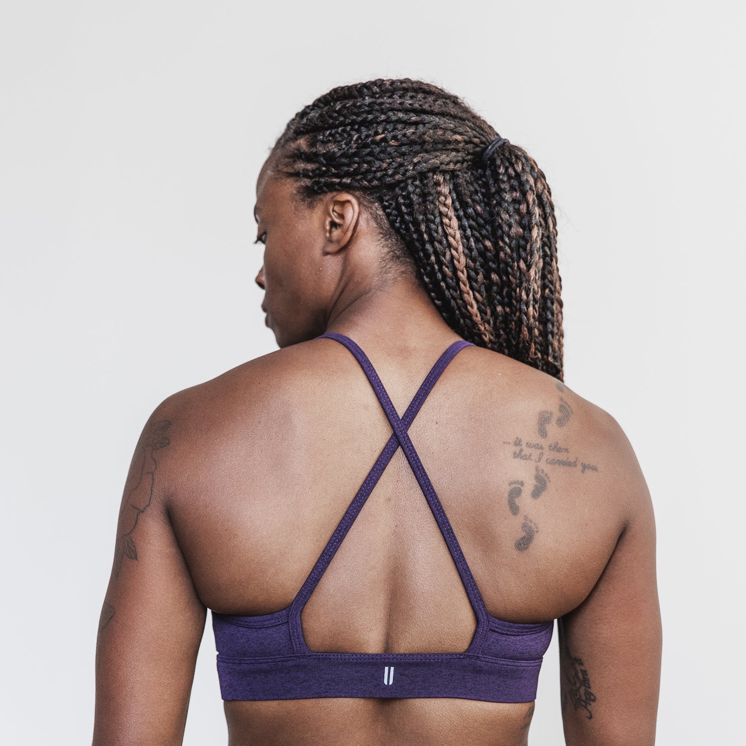 Plush Heather High-Neck Sports Bra