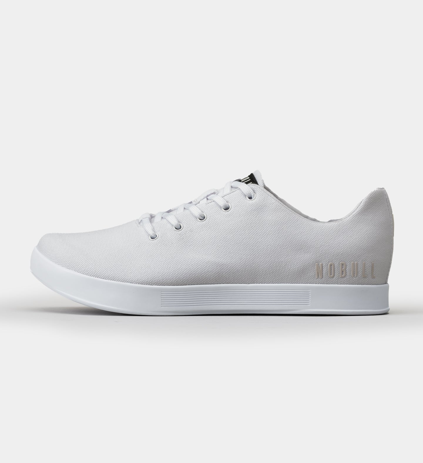 Men's Canvas Trainer, BLACK WHITE