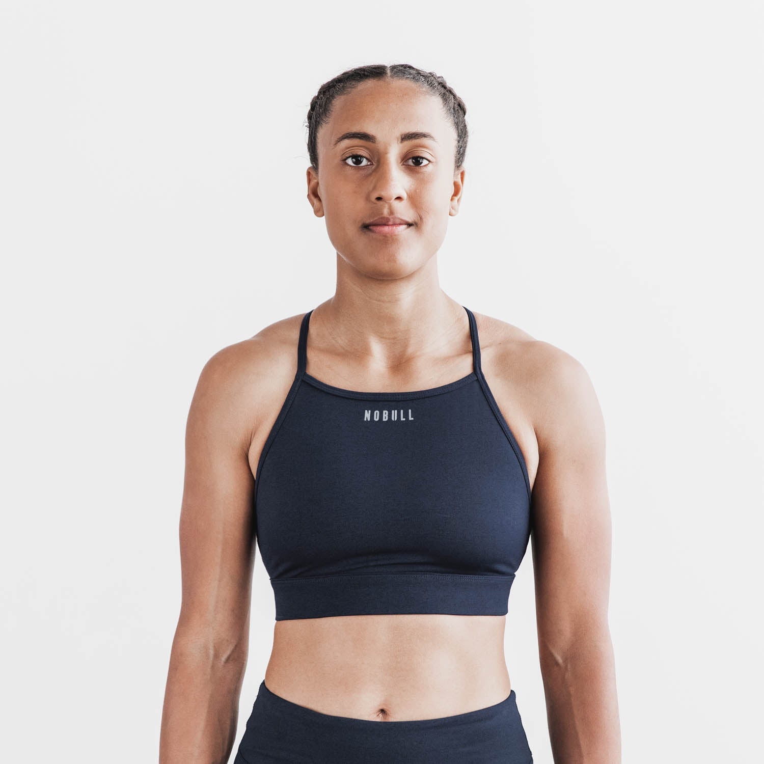 Plush Heather High-Neck Sports Bra