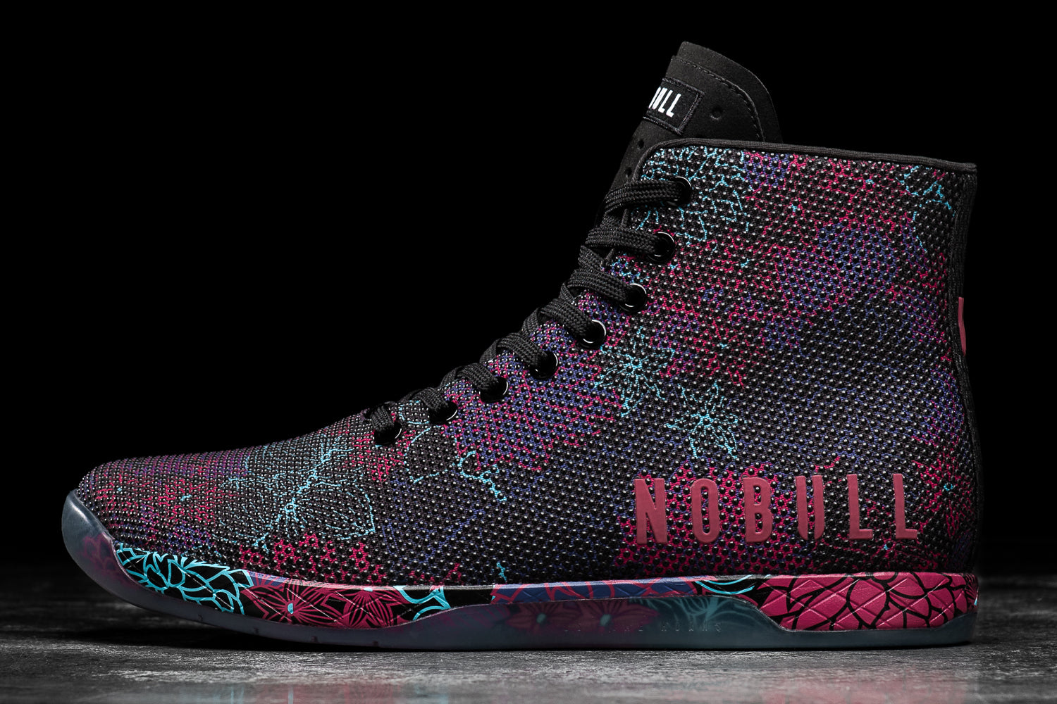 Women's Floral High-Top Trainer