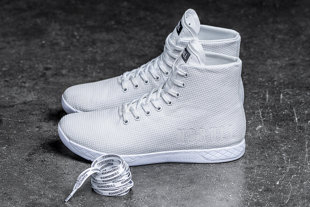 white trainer boots