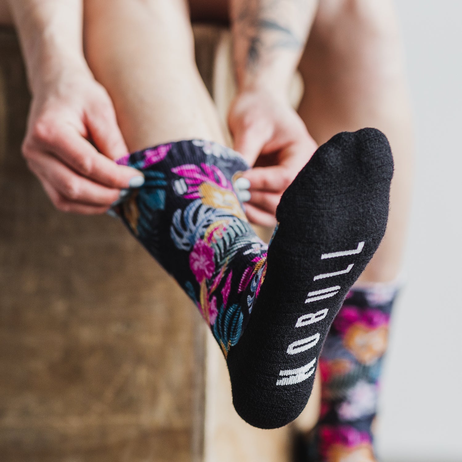 Floral Crew Sock