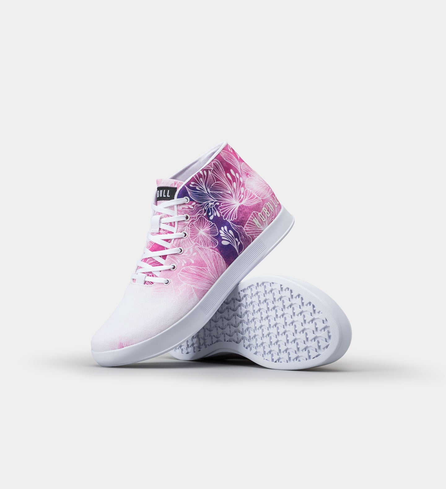 Men's Floral Mid Canvas Trainer