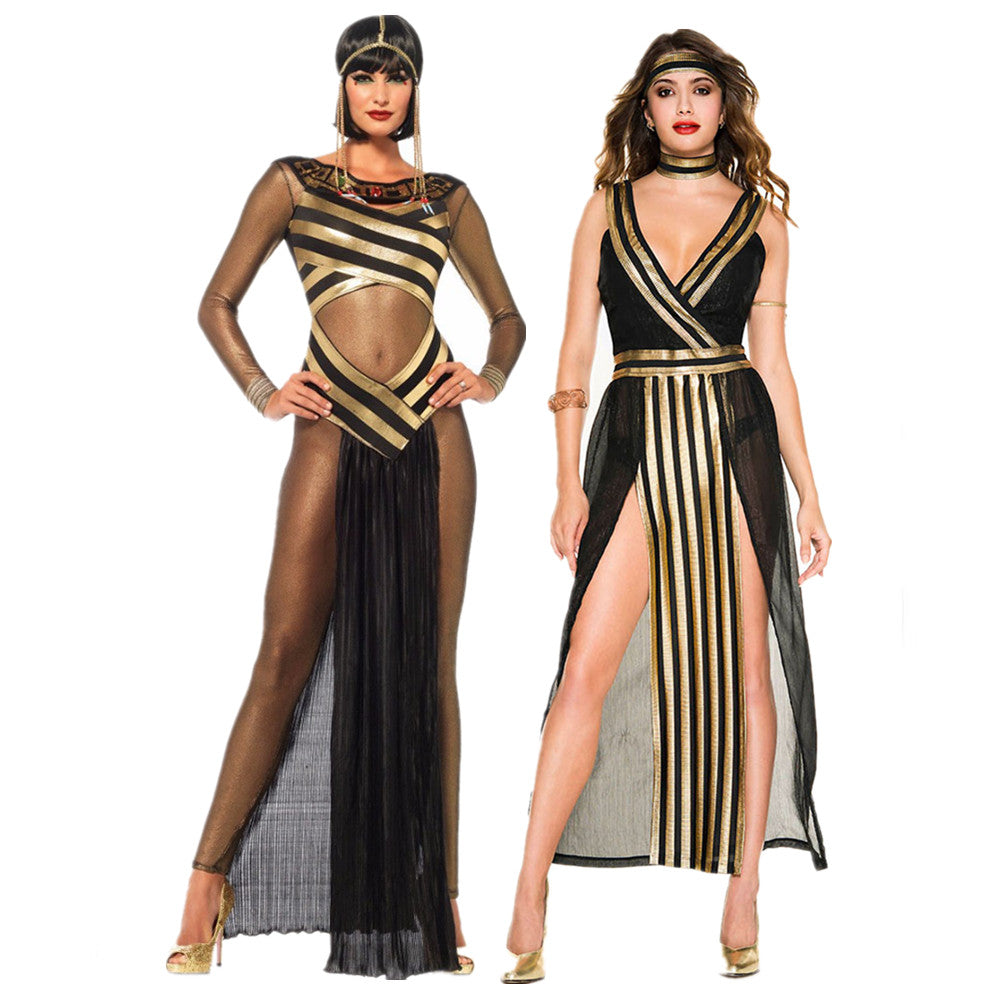 Ancient Egypt Queen Of the Nile Cosplay Costume Egyptian Cleopatra Dress Adult Women cosplay Costume Fantasy Halloween Costume