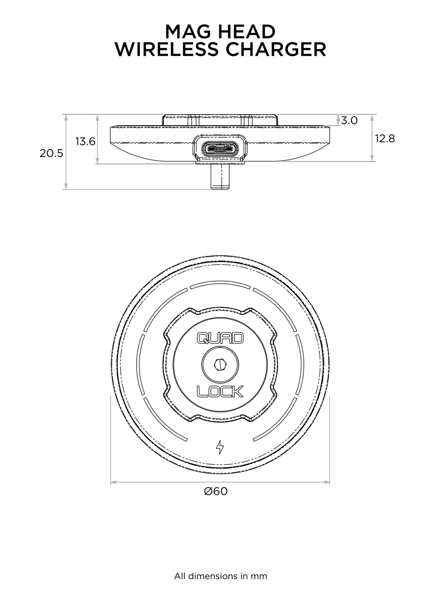 QUAD LOCK Wireless Charging Head V2