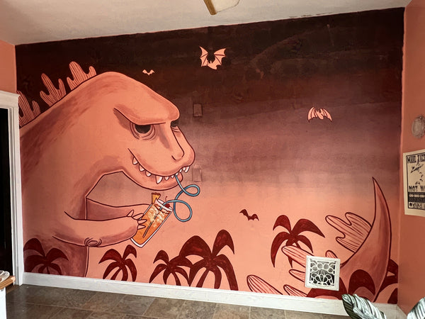 Godzilla's Tropical Itch Mural