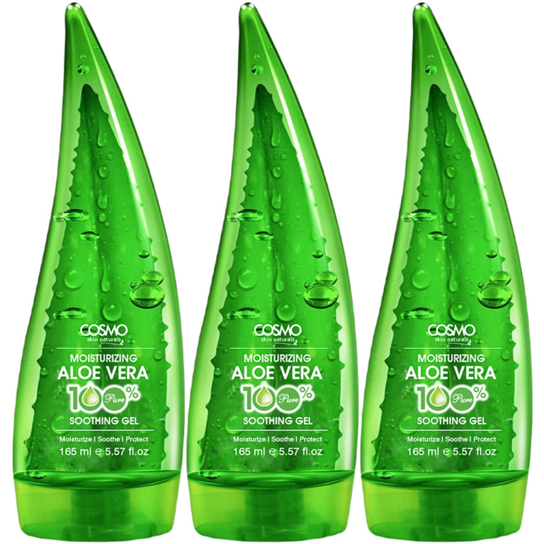 Moisturizing Aloe Vera 100 Pure Soothing Gel Pack Of 3 Cosmo Online Shop 9326