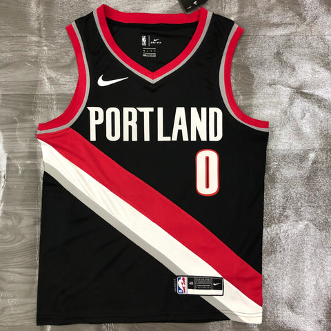 grey damian lillard jersey