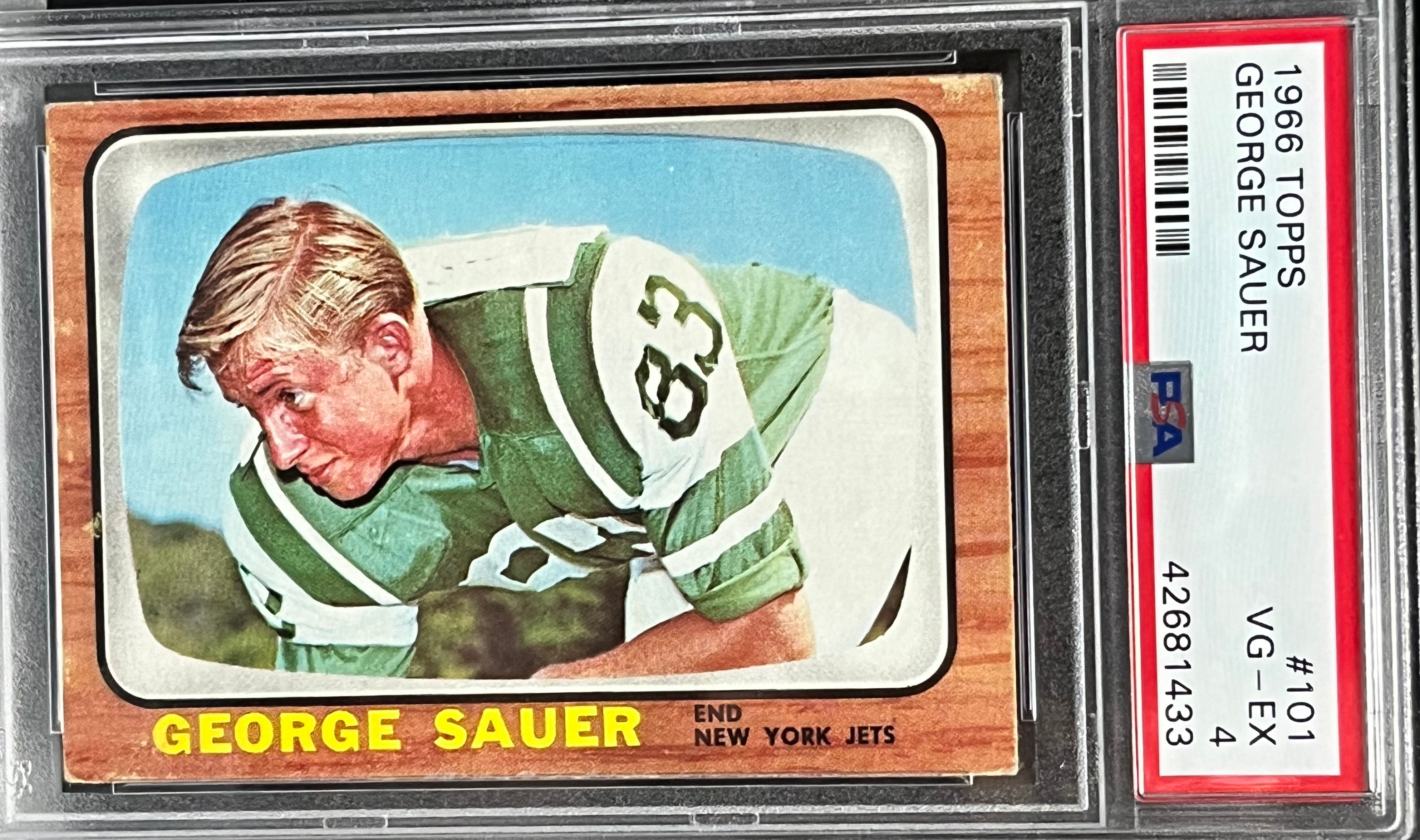 1966 TOPPS #101 GEORGE SAUER PSA 4