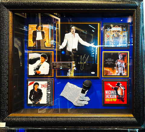 Michael Jackson Signed Man In the Mirror: Album with Vinyl Record – All  In Autographs