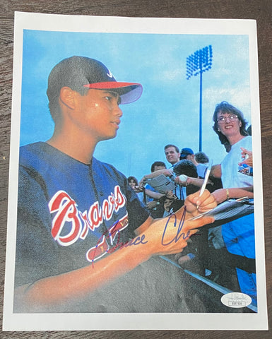 AUTOGRAPHED RAFAEL FURCAL 8x10 Atlanta Braves Photo - Main Line Autographs