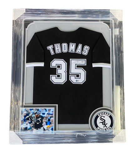 Autographed/Signed Frank Thomas Chicago Grey Baseball Jersey JSA COA at  's Sports Collectibles Store