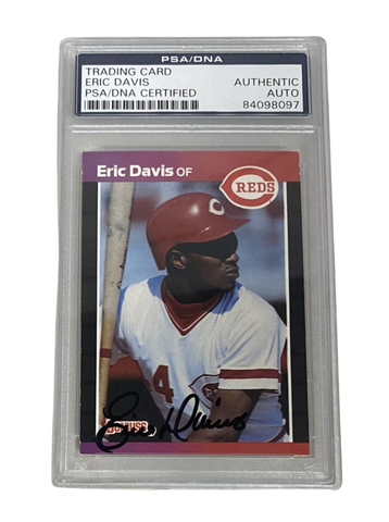 Eric Davis Signed Reds Jersey (PSA COA)