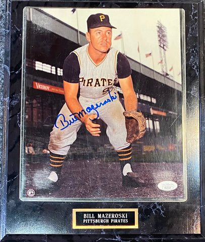 Bill Mazeroski Signed Jersey Inscribed HOF 01 (Beckett