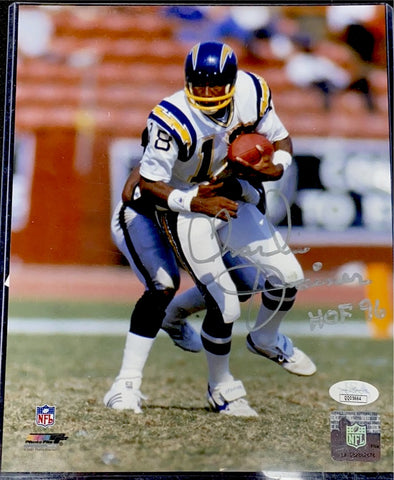 Charlie Joiner signed San Diego Chargers 8x10 photo W/ HOF Inscription #1