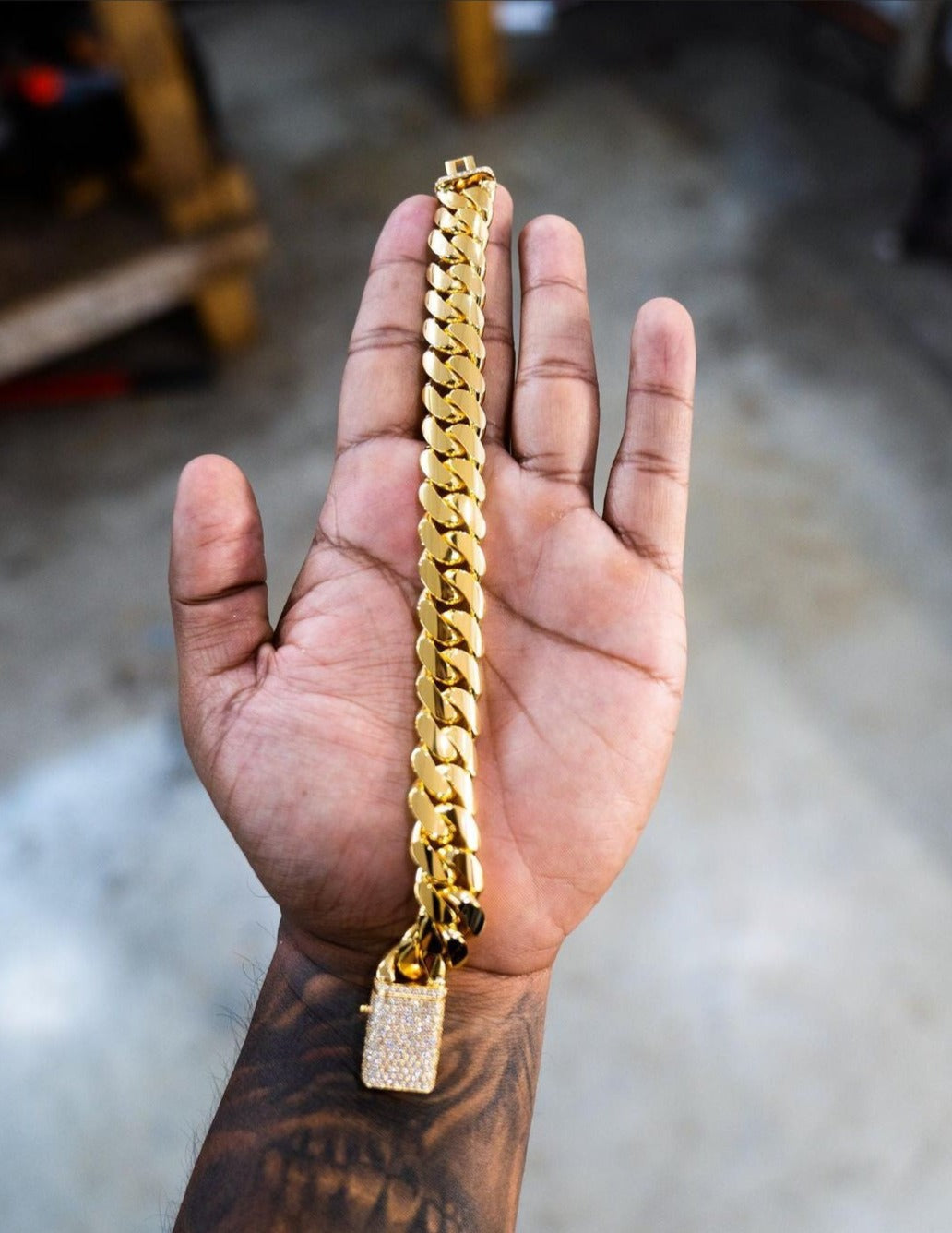 Mini Pave Cuban Link Bracelet