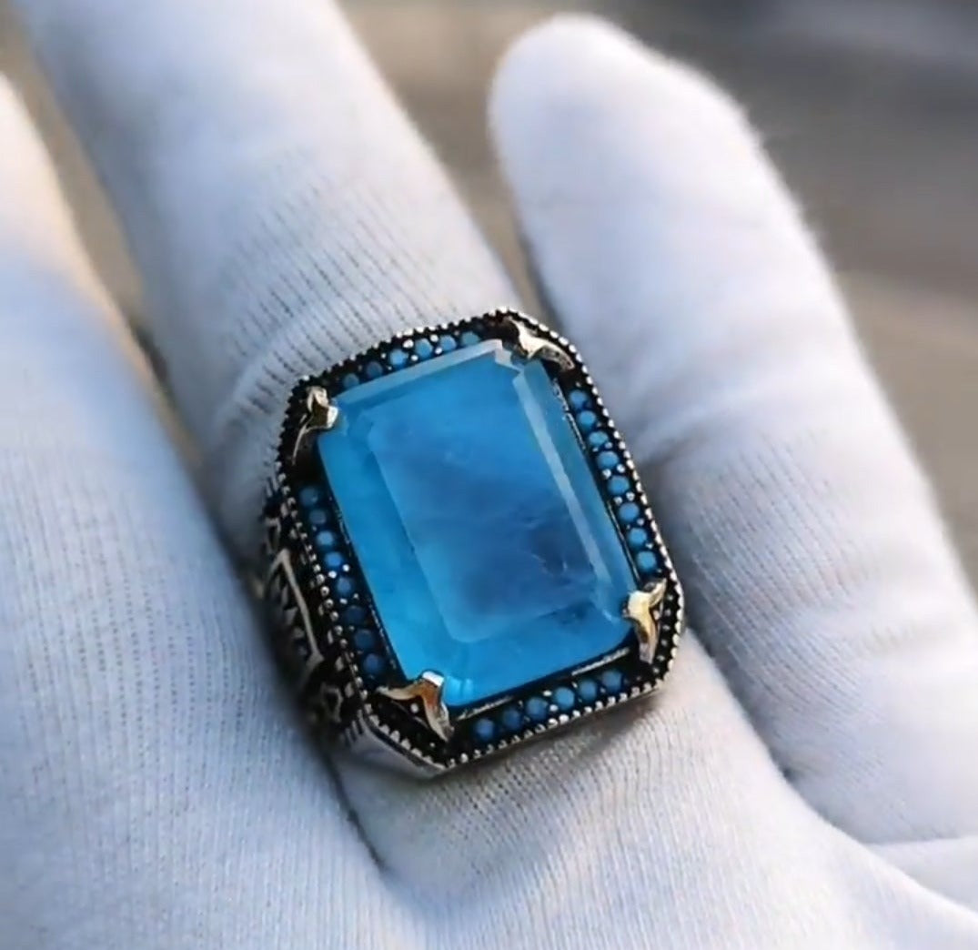 London Blue topaz and Diamond Bracelet | Jill Duzan Jewelry