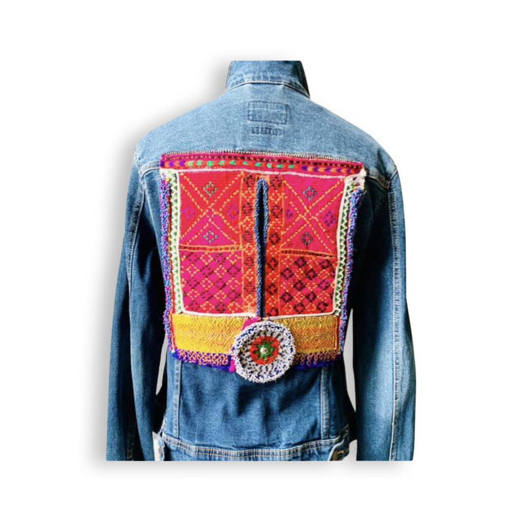 Embellished Denim jacket- The Daisy