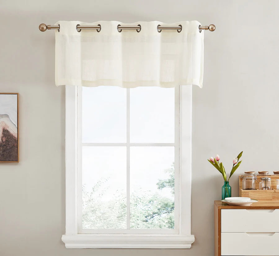 Grommet Curtain Valance - Ivory