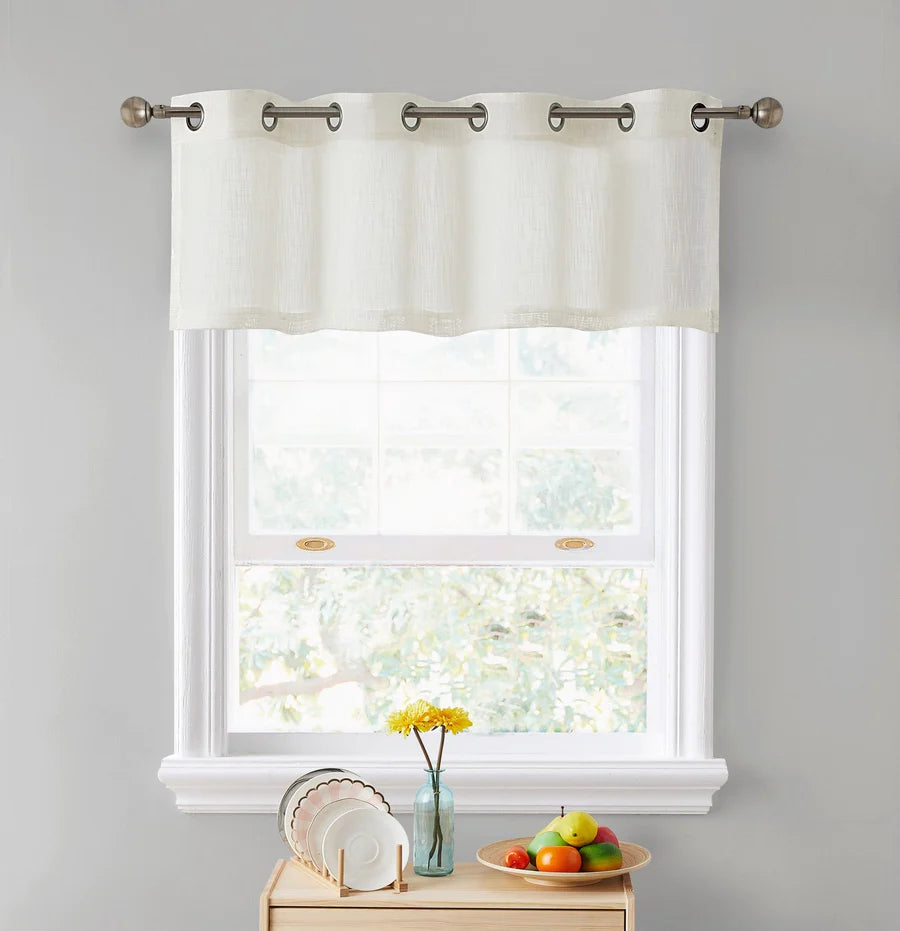 Grommet Curtain Valance - Oatmeal Beige