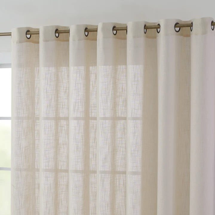 Abbey Faux Linen - Beige