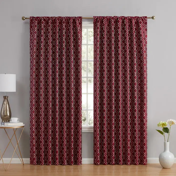 Franklin Moroccan Trellis - Burgundy