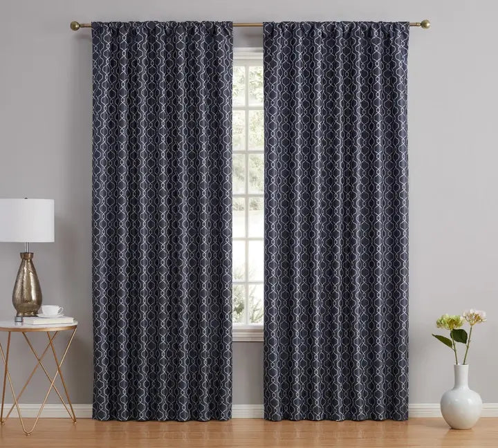 Franklin Moroccan Trellis - Navy Blue