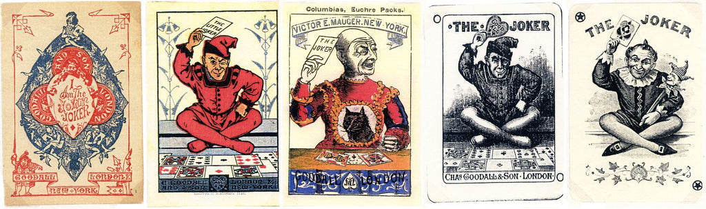 early Jokers by the firm Charles Goodall & Son, London, (1821-1921) produced during the 1870s-1890s. Victor Mauger soon issued their own Joker →