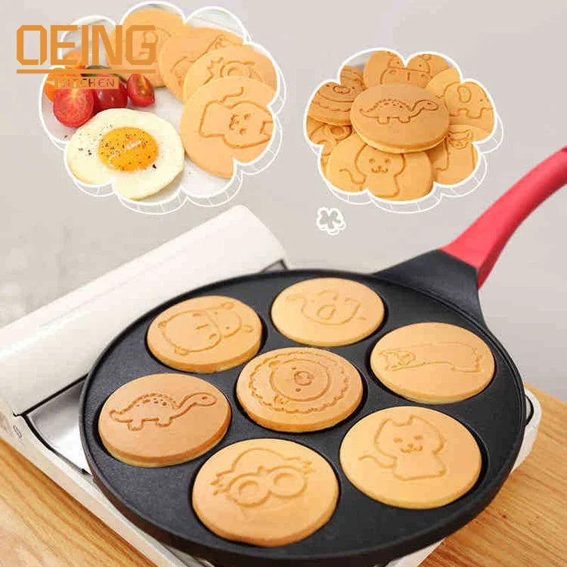 1Pc Small Frying Pan Cast Iron Uncoated Black For Food Frying