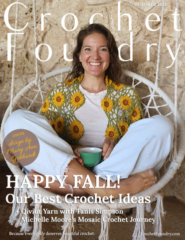 Crochet Foundry Magazine Oct 23 issue cover